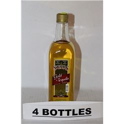 4 BOTTLES OF STARS GOLD TEQUILA