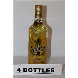 4 BOTTLES OF SAUZA TEQUILA GOLD