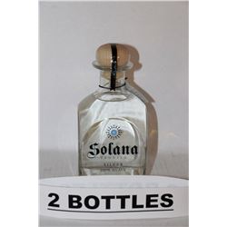 2 BOTTLES OF SOLANA TEQUILA SILVER