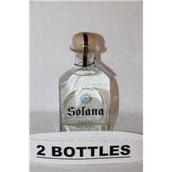 2 BOTTLES OF SOLANA TEQUILA SILVER
