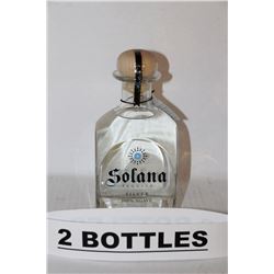 2 BOTTLES OF SOLANA TEQUILA SILVER