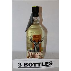 3 BOTTLES OF CAZADORES TEQUILA REPOSADO
