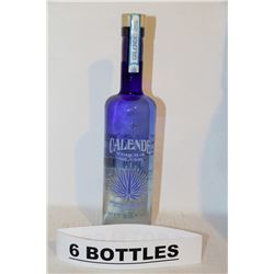 6 BOTTLES OF CALENDE TEQUILA SILVER
