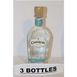 3 BOTTLES OF CAMARENA TEQUILA SILVER