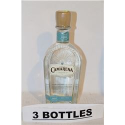 3 BOTTLES OF CAMARENA TEQUILA SILVER