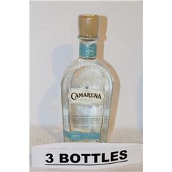 3 BOTTLES OF CAMARENA TEQUILA SILVER