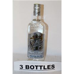 3 BOTTLES OF SAUZA TEQUILA SILVER