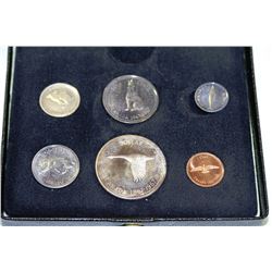 1867-1967 SILVER CANADA SPECIMEN COIN SET IN BLACK