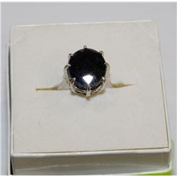 GENUINE 7 CT SAPPHIRE SET IN A STERLING SILVER