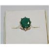 Image 1 : GENUINE 5 CT EMERALD SET IN A STERLING SILVER