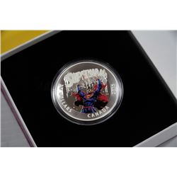 2015 FINE SILVER COLOURED SUPERMAN COMIC BOOK COVE