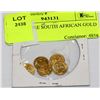 Image 1 : 5 MINIATURE SOUTH AFRICAN GOLD COINS