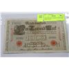 Image 1 : 1910 WW1 ERA GERMAN 1000 MARK BANK NOTE