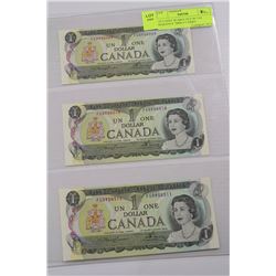 1973 VERY SCARCE SET OF 3 IN SEQUENCE "MISCUT ERRO