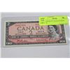 Image 1 : 1954 BANK OF CANADA $2 BANK NOTE