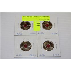 SET OF 4 2010 CANADIAN QUARTERS