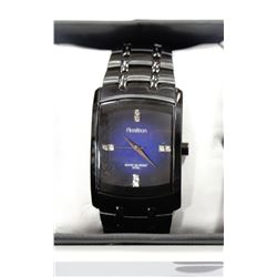 NEW MEN'S ARMITRON BLACK WATCH,
