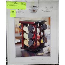 12 JARS SPICE RACK