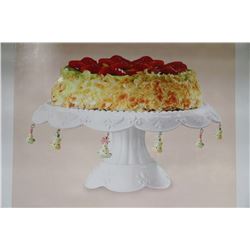 CAKE PLATTER WITH CHARM HOOKS