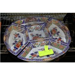 ORIENTAL LAZY SUSAN PLATTER SET