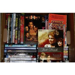 BOX OF VHS/DVD MOVIES