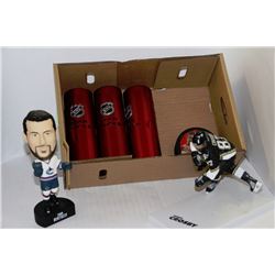 BOX OF HOCKEY COLLECTIBLES