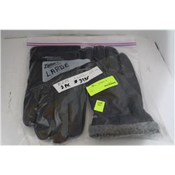 MENS LEATHER GLOVES SZ LARGE