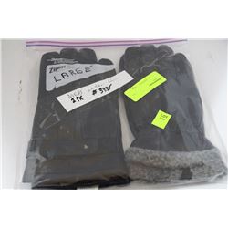 MENS LEATHER GLOVES SZ LARGE