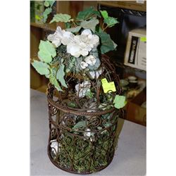 METAL BIRD CAGE DISPLAY