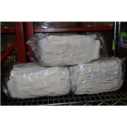 3 BUNDLES OF WORK GLOVES