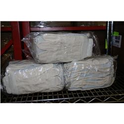 3 BUNDLES OF WORK GLOVES