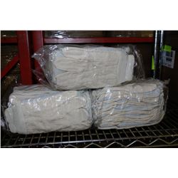 3 BUNDLES OF WORK GLOVES