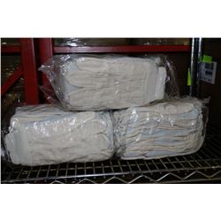 3 BUNDLES OF WORK GLOVES