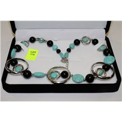 TURQUOISE BEADED NECKLACE