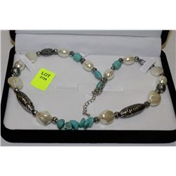 TURQUOISE BEADED NECKLACE
