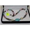 Image 1 : TURQUOISE BEADED NECKLACE