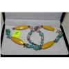 Image 1 : TURQOISE BEADED NECKLACE