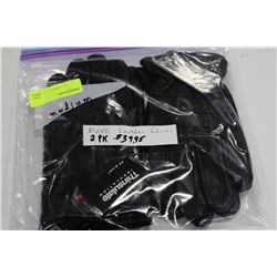 2 PAIRS OF MENS LEATHER GLOVES - MEDIUM