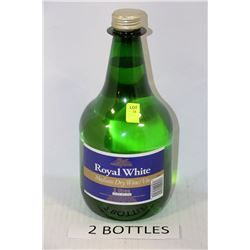 TWO 2L BOTTLES OF ROYAL WHITE MEDIUM DRY WINE