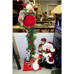 THREE ASSORTED CHIRSTMAS ORNAMENTS