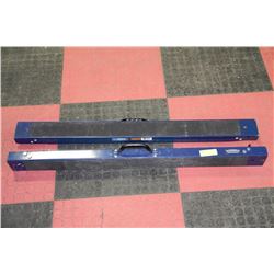 PAIR OF METAL FOLDING SAWHORSES