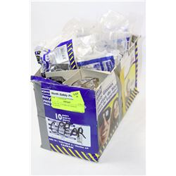 CASE OF 12 PAIRS OF SAFETY GLASSES -