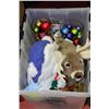 Image 1 : BIN W/NEW SNOWFLAKE TEDDY BEAR, DEER