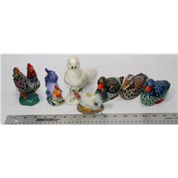 FLAT OF ASSORTED CHICKEN & DUCK ORNAMENTS