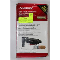 HUSKY 1/4" ANGLE DIE GRINDER WITH ACCESSORIES