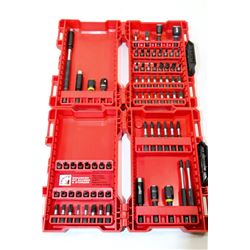TWO MILWAUKEE SHOCKWAVE IMPACT BIT SETS