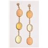 Image 1 : 1-14KT GOLD OPAL, DIAMOND EARRINGS MSRP $650