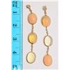 Image 2 : 1-14KT GOLD OPAL, DIAMOND EARRINGS MSRP $650