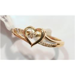 7-10KT GOLD DIAMOND RING MSRP $300