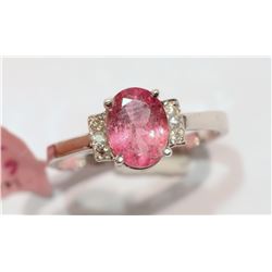 10-14KT GOLD TOURMALINE, DIAMOND RING MSRP $750